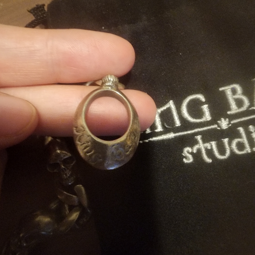 King baby skull and chain bracelet - Picture 2 of 6